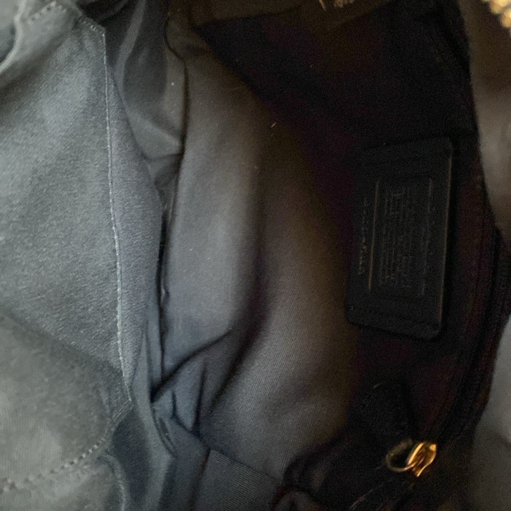 Coach Black Pebbled Leather Mini Backpack with Gold-Tone Hardware - Picture 8 of 8